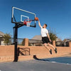 Image of Lifetime 72" Mammoth Adjustable Tempered Glass Bolt-Down In-Ground Basketball Hoop