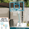 Image of Dunn Rite Splash & Slam Clear Pool Basketball Hoop Set