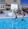 Image of Dunn Rite Splash & Slam Clear White Basketball Hoop Set