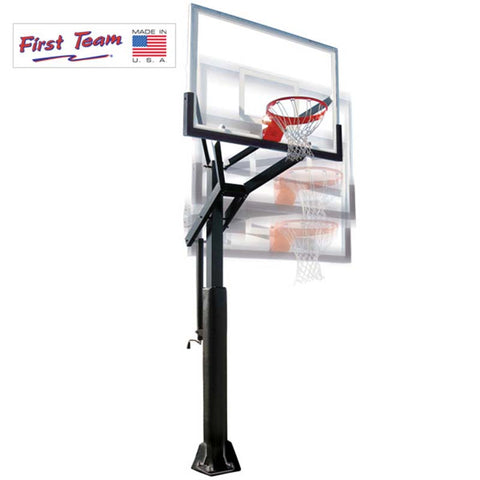 PowerHouse™ 5 Adjustable In-Ground Basketball Hoop by First Team