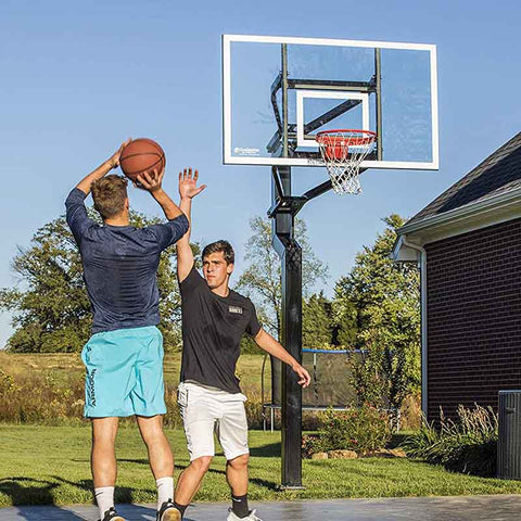 Goalsetter MVP 72" In Ground Basketball Hoop - Glass Backboard