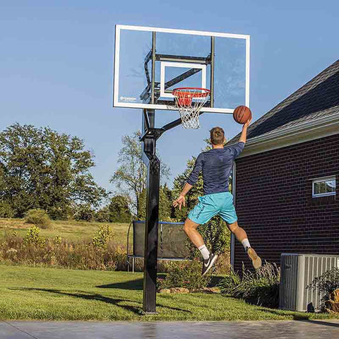 Goalsetter MVP 72" In Ground Basketball Hoop - Glass Backboard