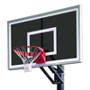 Image of Jam™ Adjustable In-Ground Bolt-Down Basketball Hoop by First Team