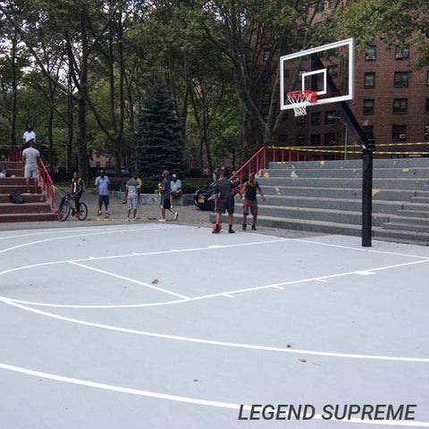 Legend™ Fixed-Height Bolt-Down In-Ground Basketball Hoop by First Team
