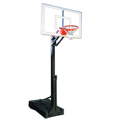 OmniChamp™ Nitro Tempered Glass PortableBasketball Hoop by First Team