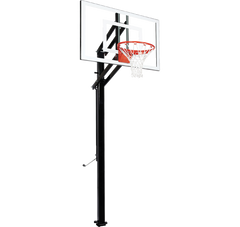 Extreme Series 48" In Ground Basketball Hoop - Glass Backboard