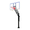 Force™ Adjustable In-Ground Bolt-Down Basketball Hoop by First Team