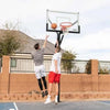 Image of Lifetime 60" Mammoth Adjustable Tempered Glass Bolt-Down In-Ground Basketball Hoop