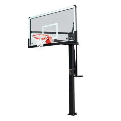 Lifetime 72" Mammoth Adjustable Tempered Glass Bolt-Down In-Ground Basketball Hoop