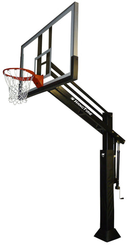 Bison Ultimate Hangtime Clear 6" Adjustable In-Ground Basketball Hoop