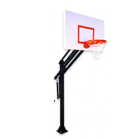 Attack™ Adjustable In-Ground Bolt-Down Basketball Hoop by First Team