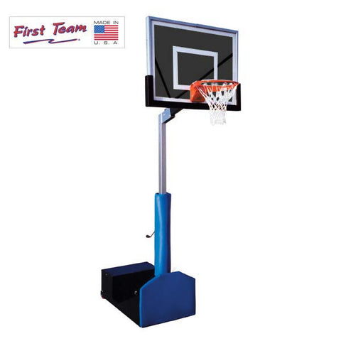 Rampage™ Eclipse 60" Smoked Tempered Glass Portable Basketball Hoop by First Team