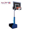 Image of Rampage™ Eclipse 60" Smoked Tempered Glass Portable Basketball Hoop by First Team