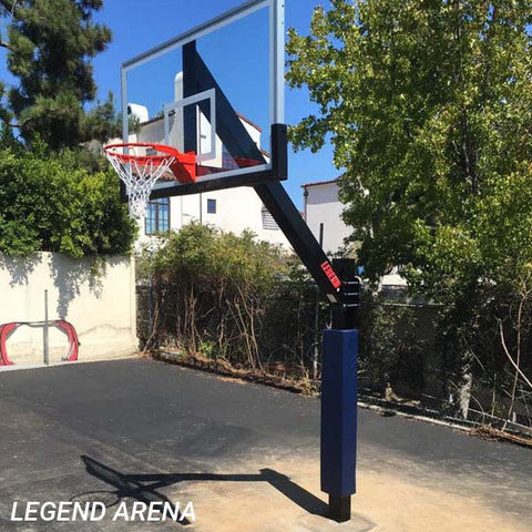 Legend™ Fixed-Height Bolt-Down In-Ground Basketball Hoop by First Team