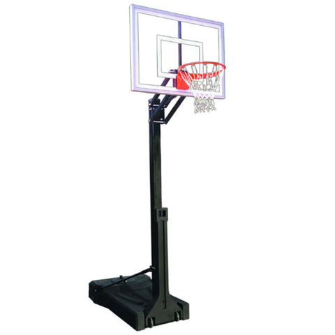 OmniChamp™ Turbo Tempered Glass Portable Basketball Hoop by First Team