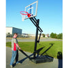 Image of OmniJam™ Eclipse Smoked Glass Portable Basketball Hoop by First Team