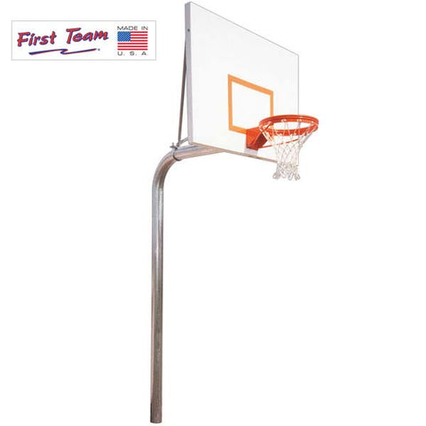 RuffNeck™ Fixed-Height In-Ground Basketball Hoop by First Team