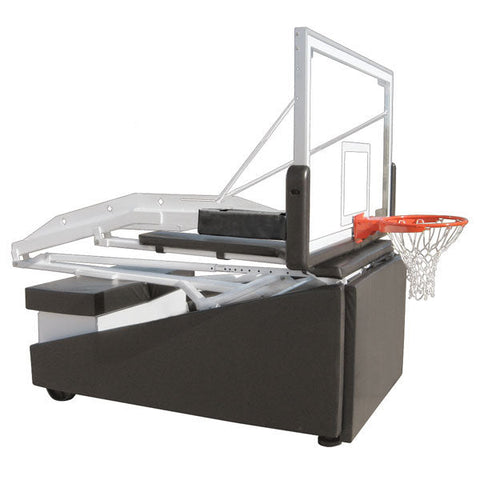 Tempest™ 72" Tempered Glass Portable Basketball Hoop by First Team