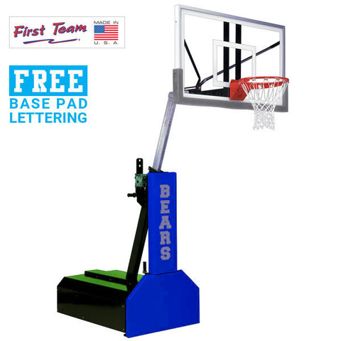 Thunder™ Ultra 54" Tempered Glass Portable Basketball Hoop by First Team