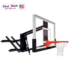 GoSports Wall Mounted Basketball Hoop – Indoor & Outdoor Hoop with