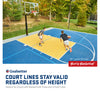 Image of Launch Pro Series 72" In-Ground Basketball Hoop - Glass Backboard