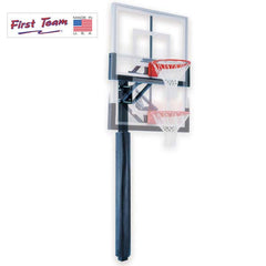 Champ™ Adjustable In-Ground Bolt-Down Basketball Hoop by First Team