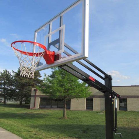 Force™ Adjustable In-Ground Bolt-Down Basketball Hoop by First Team