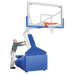 Hurricane™ 72" Tempered Glass Portable Basketball Hoop by First Team