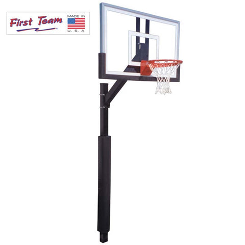 Legacy™ Fixed-Height In-Ground Bolt-Down Basketball Hoop by First Team