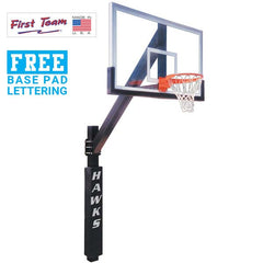 Legend™ Fixed-Height Bolt-Down In-Ground Basketball Hoop by First Team