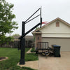 Image of Stainless Olympian™ Adjustable In-Ground Bolt-Down Basketball Hoop by First Team