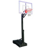 Image of OmniChamp™ Eclipse Smoked Glass Portable Basketball Hoop by First Team