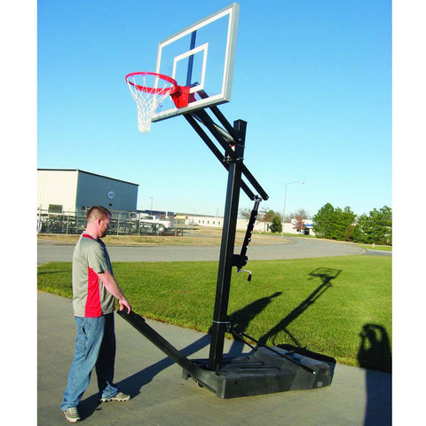 OmniJam™ Turbo Tempered Glass Portable Basketball Hoop by First Team