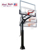Image of PowerHouse™ 5 Adjustable In-Ground Bolt-Down Basketball Hoop by First Team