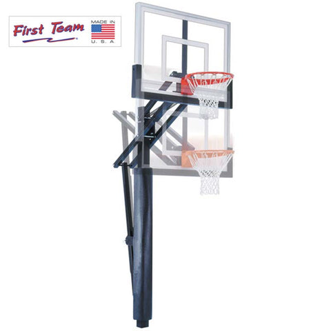 Slam™ Adjustable In-Ground Bolt-Down Basketball Hoop by First Team