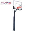 Image of Sport™ Fixed-Height In-Ground Basketball Hoop by First Team
