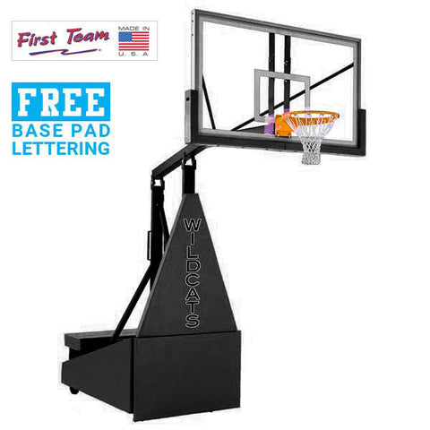 Storm™ Arena 72" Tempered Glass Portable Basketball Hoop by First Team