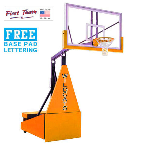 Storm™ Pro 60" Tempered Glass Portable Basketball Hoop by First Team