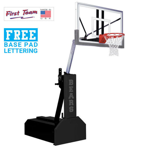 Thunder™ Pro 60" Tempered Glass Portable Basketball Hoop by First Team