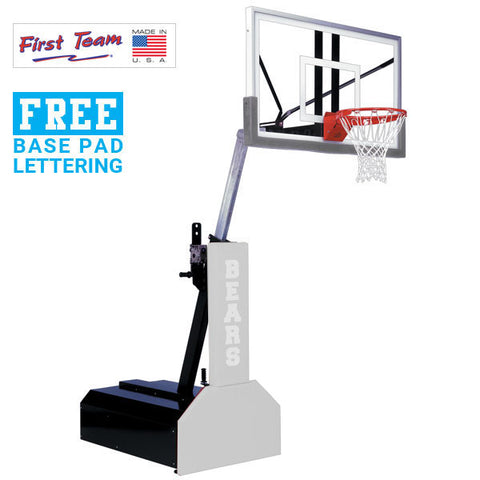 Thunder™ Arena 72" Tempered Glass Portable Basketball Hoop by First Team