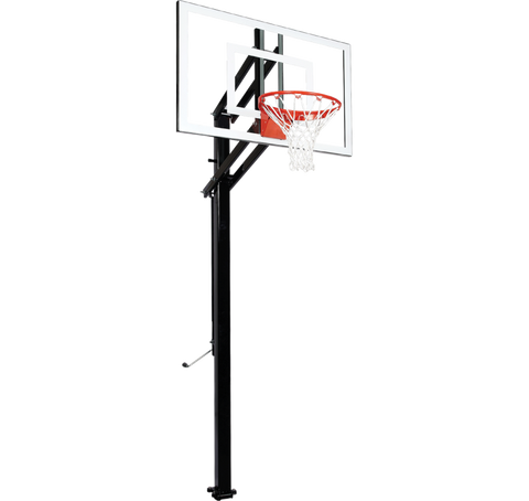 Extreme Series 48" In Ground Basketball Hoop - Glass Backboard