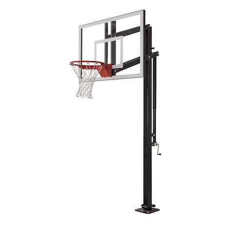 Extreme Series 54" In Ground Basketball Hoop - Glass Backboard